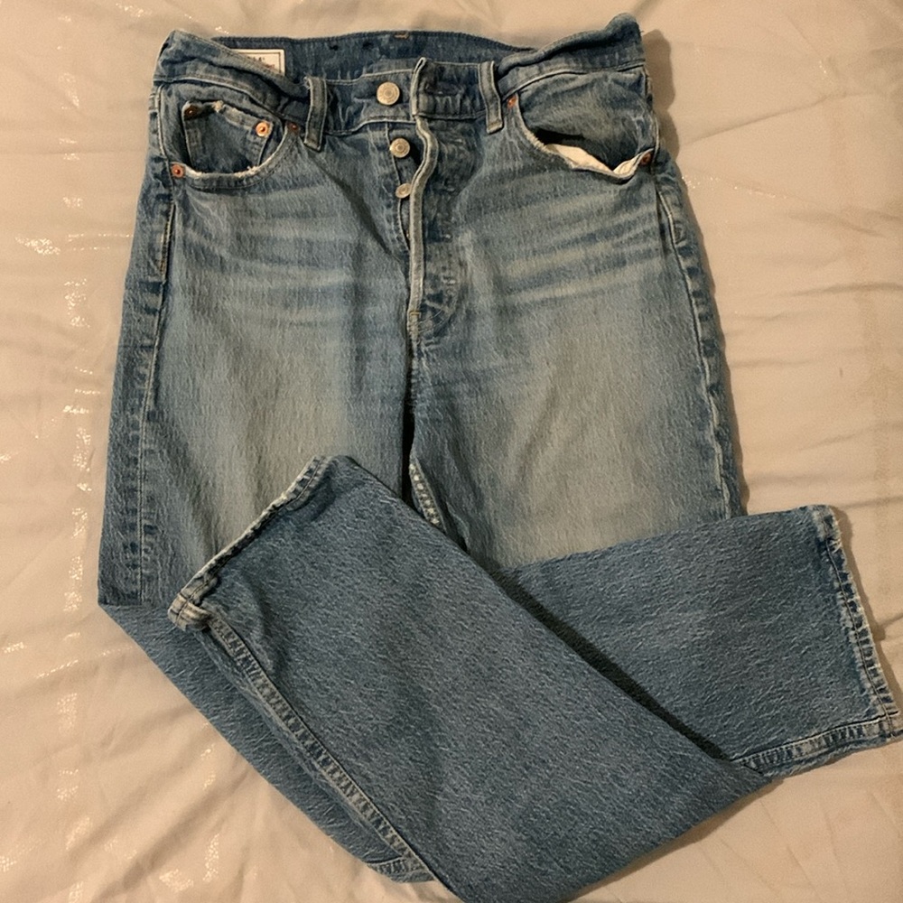 GAP High-Rise Womens Jeans - Light Blue